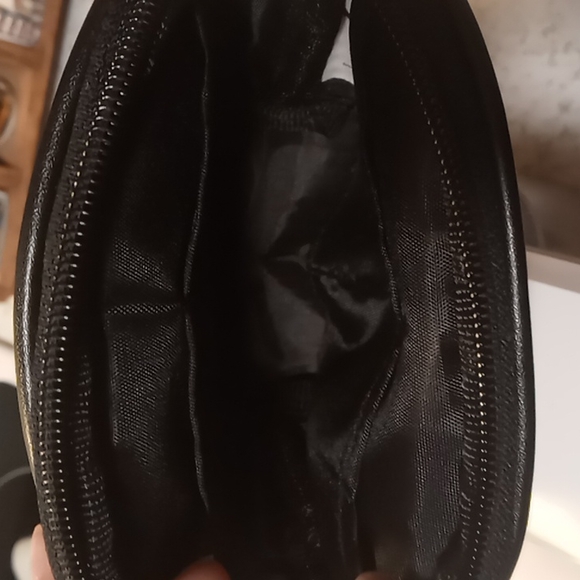 Longaberger Small Khaki & Black Checkered Coin Makeup bag - Picture 2 of 7